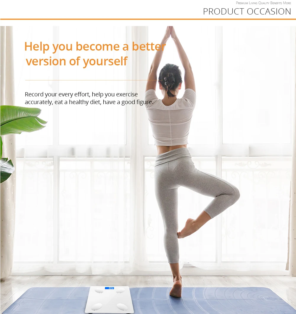 Generic Smart Weight Scale Bathroom BMI Analyzer Body Fat Scale Jumia