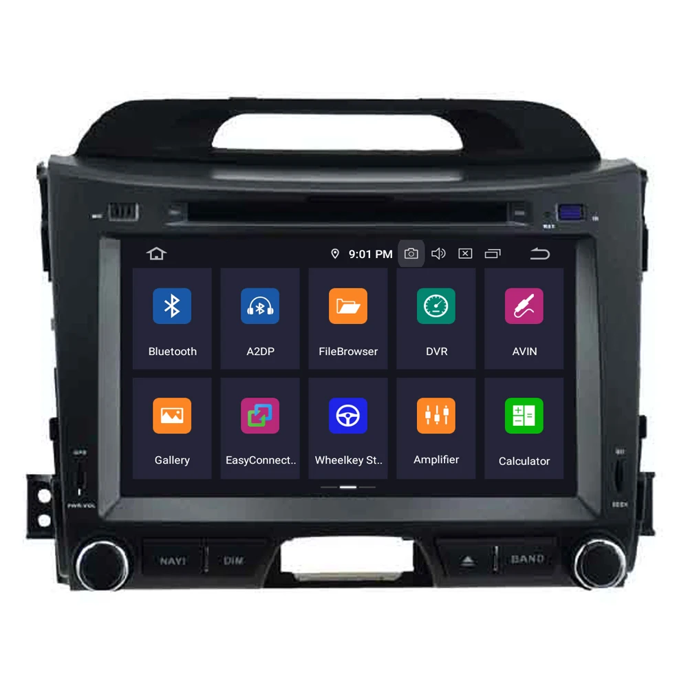 Автомагнитола для Kia Sportage R 2010 2011 2012 2013 Android 2014 с радио DVD GPS навигацией СБ Navi