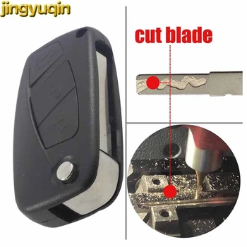 

jingyuqin Cut Blade 3 Buttons Flip Folding Remote Car Key Case Shell Fob for FIAT Punto Ducato Stilo Panda Idea Doblo Bravo