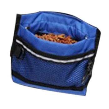 

Durable Pet Dog Treat Bait Waist Pouch Puppy Reward Based Training Bag with Buckle Belt -Blue