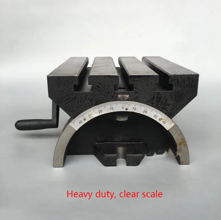 Milling machine high precision adjustable table 10 inch heavyduty tilt