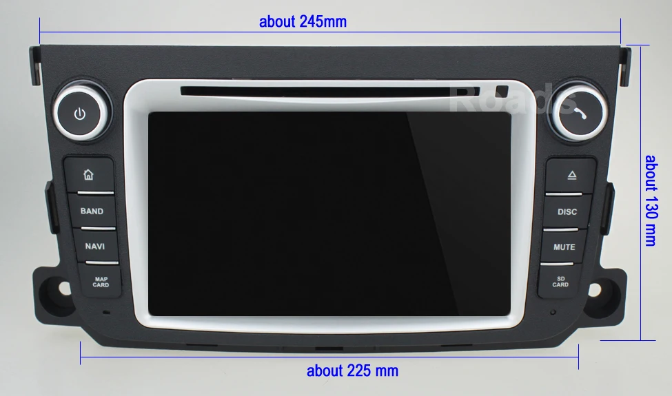 Android 10 Автомобильный мультимедийный плеер для Mercedes Benz Smart 2012 2013 2 Din WiFi радио с Bluetooth и GPS стерео