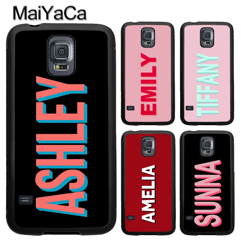 

MaiYaCa Initial Name Custom Personalized Dropshadow Case For Samsung Galaxy S10 S8 S9 Plus S5 S6 S7 edge Note 8 9 4 5 Back Cover