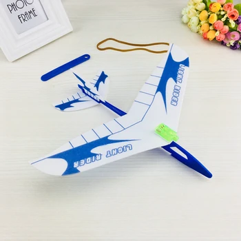 Plane Model Hand Launch Throwing Airplane Inertial Foam Glider Aircraft Toy Outdoor Educational Toys with light 1