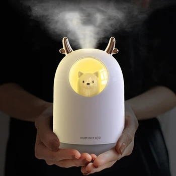 

USB Humidifier Pet Bear Ultrasonic Cold Mist Aromatherapy Air Oil Diffuser 7 LED Color Humidifier For Home Office