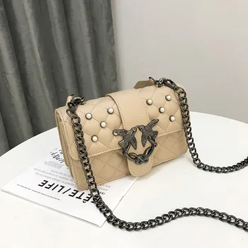 

2020 New Brands Designer Women Shoulder Bag Flap ladies leather Handbags Messenger Bag women Clutch Bag Swallow Buckle purse