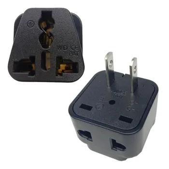 

10pcs/lot US Canada Japan Brazil Philippines Thailand to Universal US EU UK AU Socket Travel Adapter Power Plugs AC plug