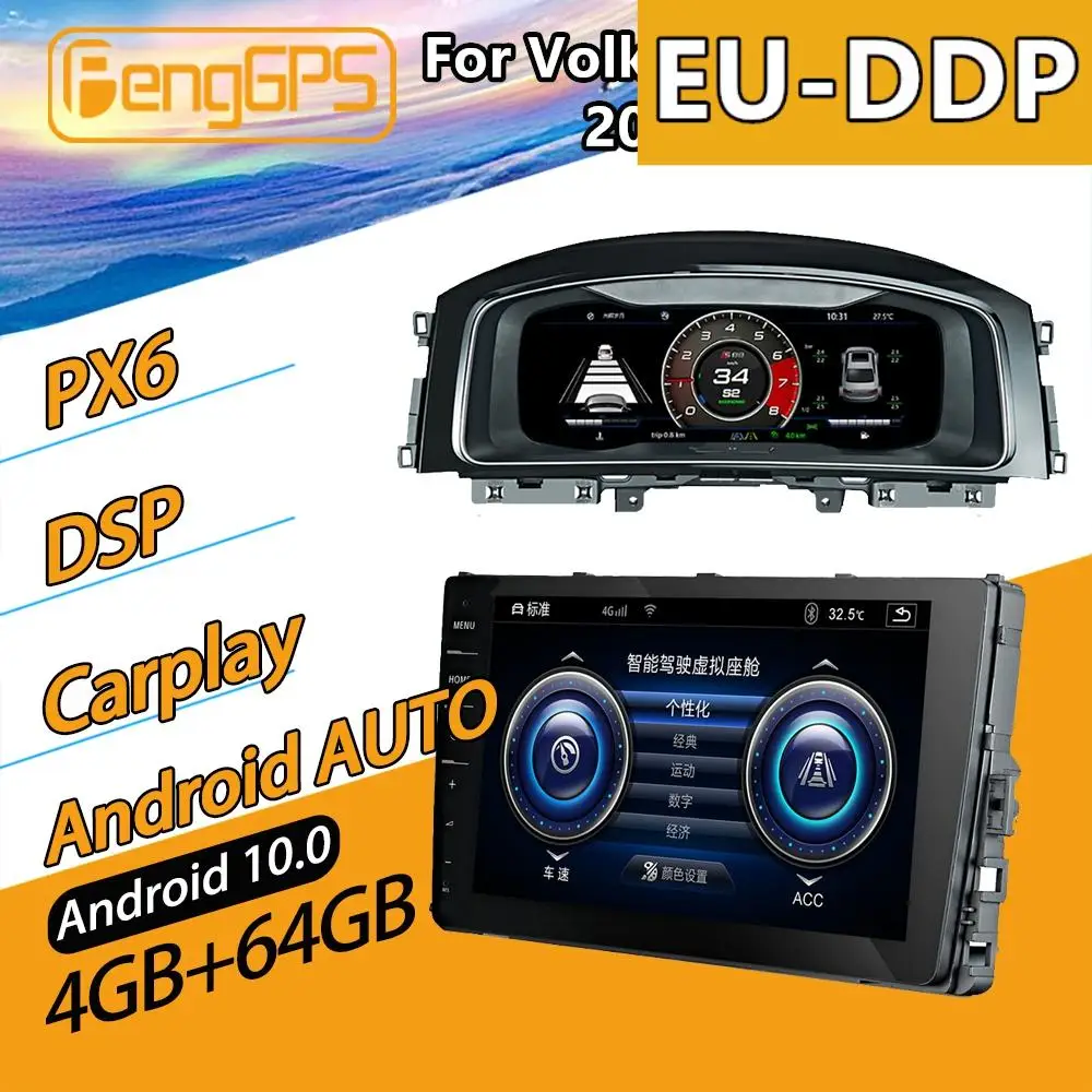 Schermo Lcd Dash Board Per Volkswagen Golf 7 Android Radio 2013 - 2020 Car Multimedia Player Autoradio Px6 Gps Navi Unit Audio