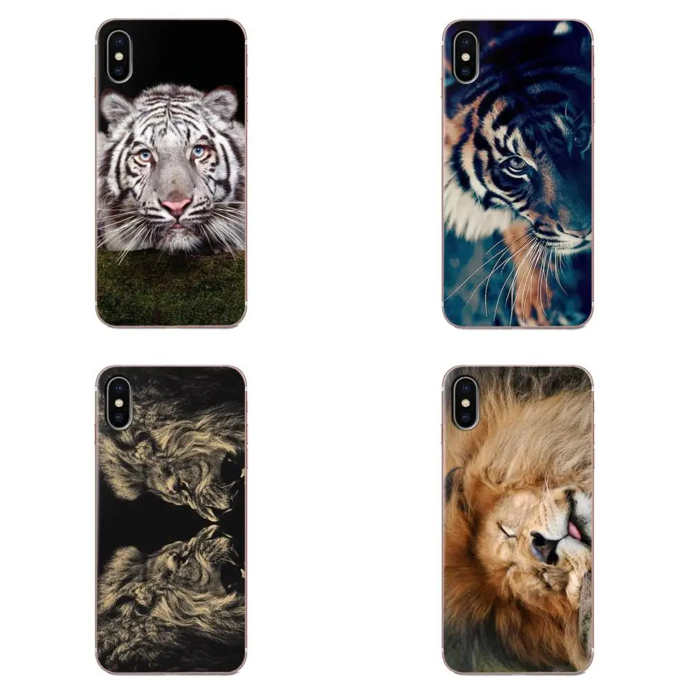 Мягкий чехол Weldone Tiger Lion для LG G3 G4 G5 G6 G7 K4 K7 K8 K10 K40 K50 Q6 Q60 V10 V20 V30 V40 Nexus 5 5X 2017 | Мобильные