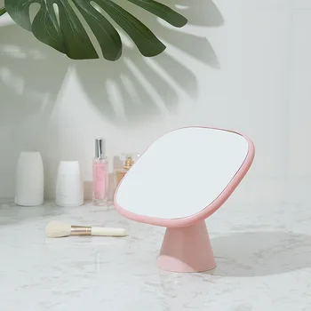

bathroom Makeup mirror Desktop dormitory desktop storage shelf princess portable students small dressing mirror