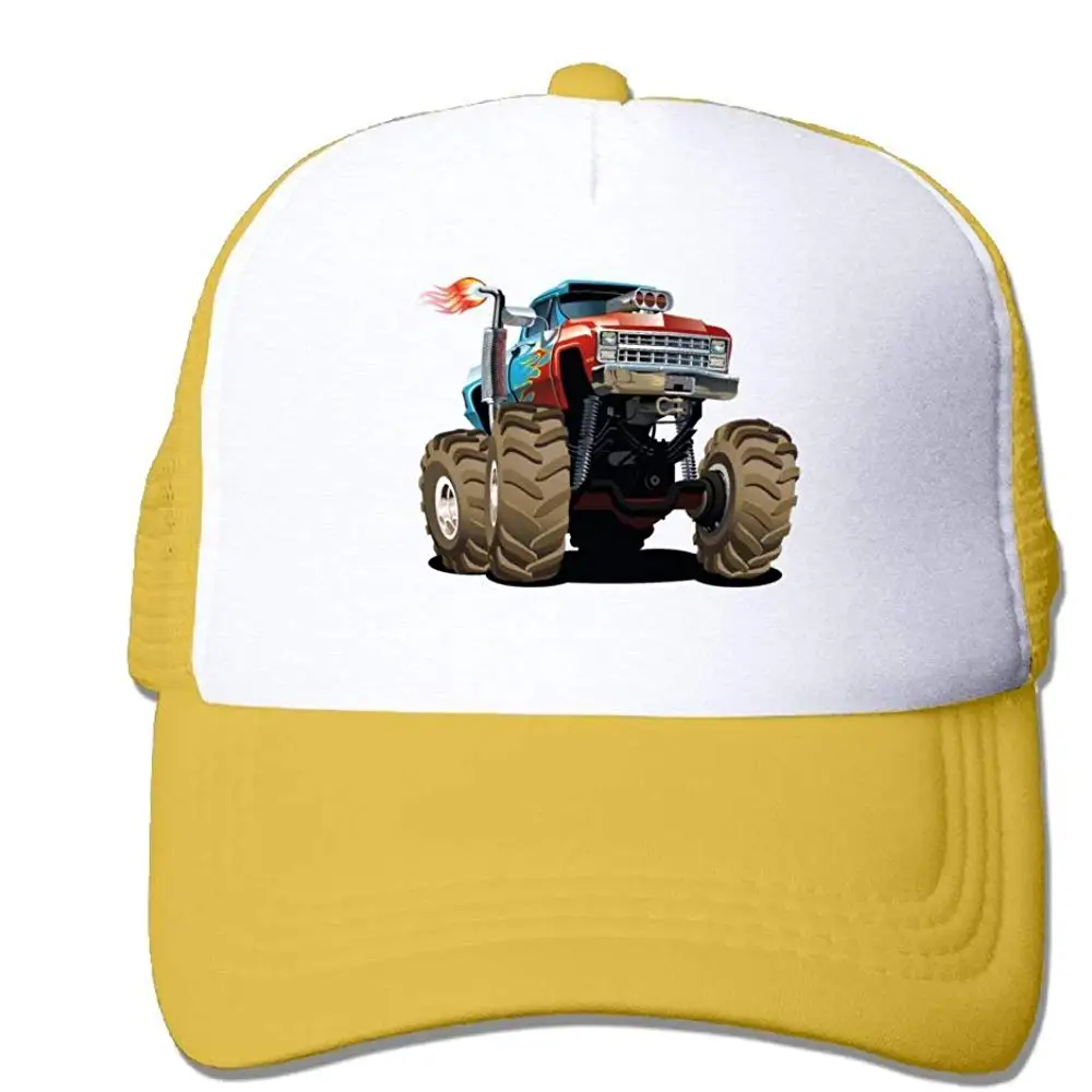 TSDFCMesh бейсбольная Кепка унисекс, Регулируемая Кепка в стиле грузовика монстра, желтый, один размер