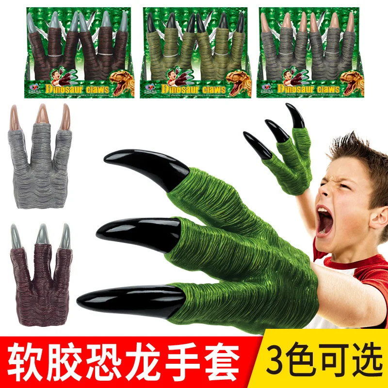 

Dinosaur World Overlord Bursts of Southern Sichuan Spinosaurus Dinosaur Toy Doll Gloves Hand Puppet Soft Silcone Hand Puppet Ult