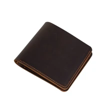 Ручная работа, винтажный кожаный кошелек, персонализированная гравировка, фото, подарок, кошелек, короткий минималистичный кошелек, мужской кошелек из натуральной кожи, мужской кошелек