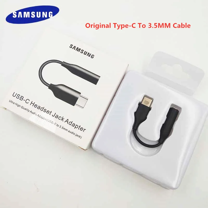 Оригинальный аудиокабель для наушников Samsung с разъемом USB Type C на 3 5 мм адаптер