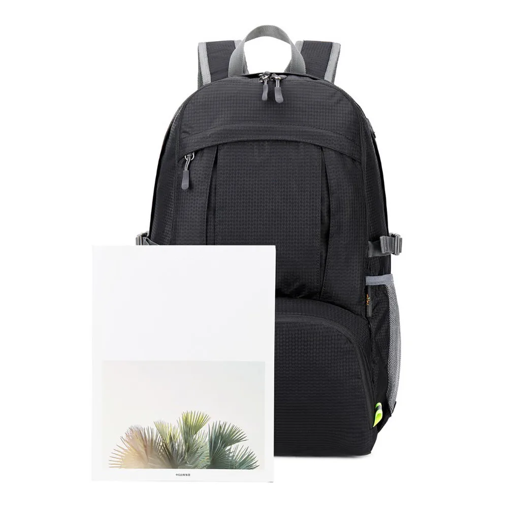 40L легкий портативный складной рюкзак Водонепроницаемый рюкзак складной мешок Сверхлегкий Открытый пакет для женщин мужчин Путешествия Туризм