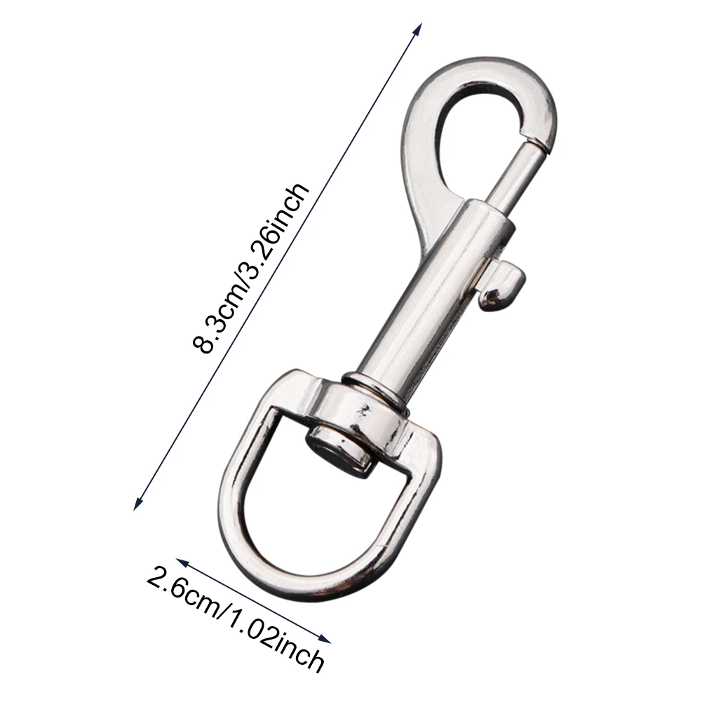 Eye Bolt Zinc Alloy Dog Rustproof Buckle Swivel Snap Hook Replacement Parts Hardware Single Ended Marine Pet Leashes Sports 2pcs swivel shackle