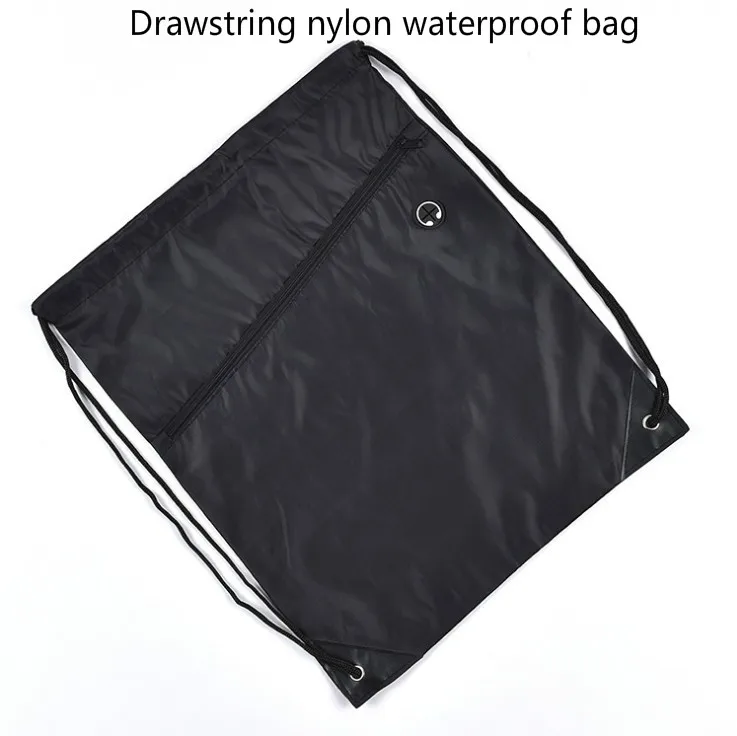 Открытый спортивный женский мужской маленький складной рюкзак Водонепроницаемый чехол для рюкзака многофункциональная походная и дорожная сумка - Цвет: Black