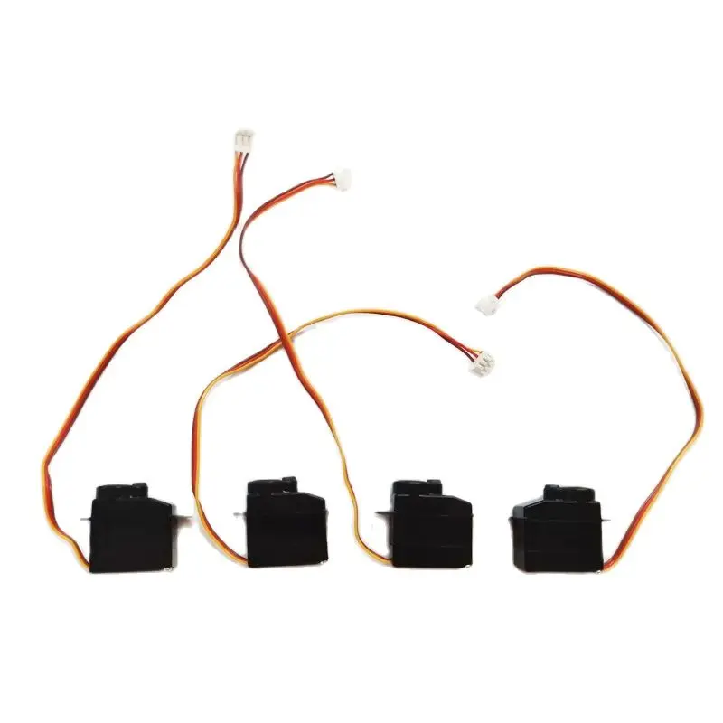 4PCS Micro Servo Plastic Gear 2.2g Nano Servos 2g Steering Gear Mini JST Interface for RC Indoor FPV Aircraft Car Toy Motors