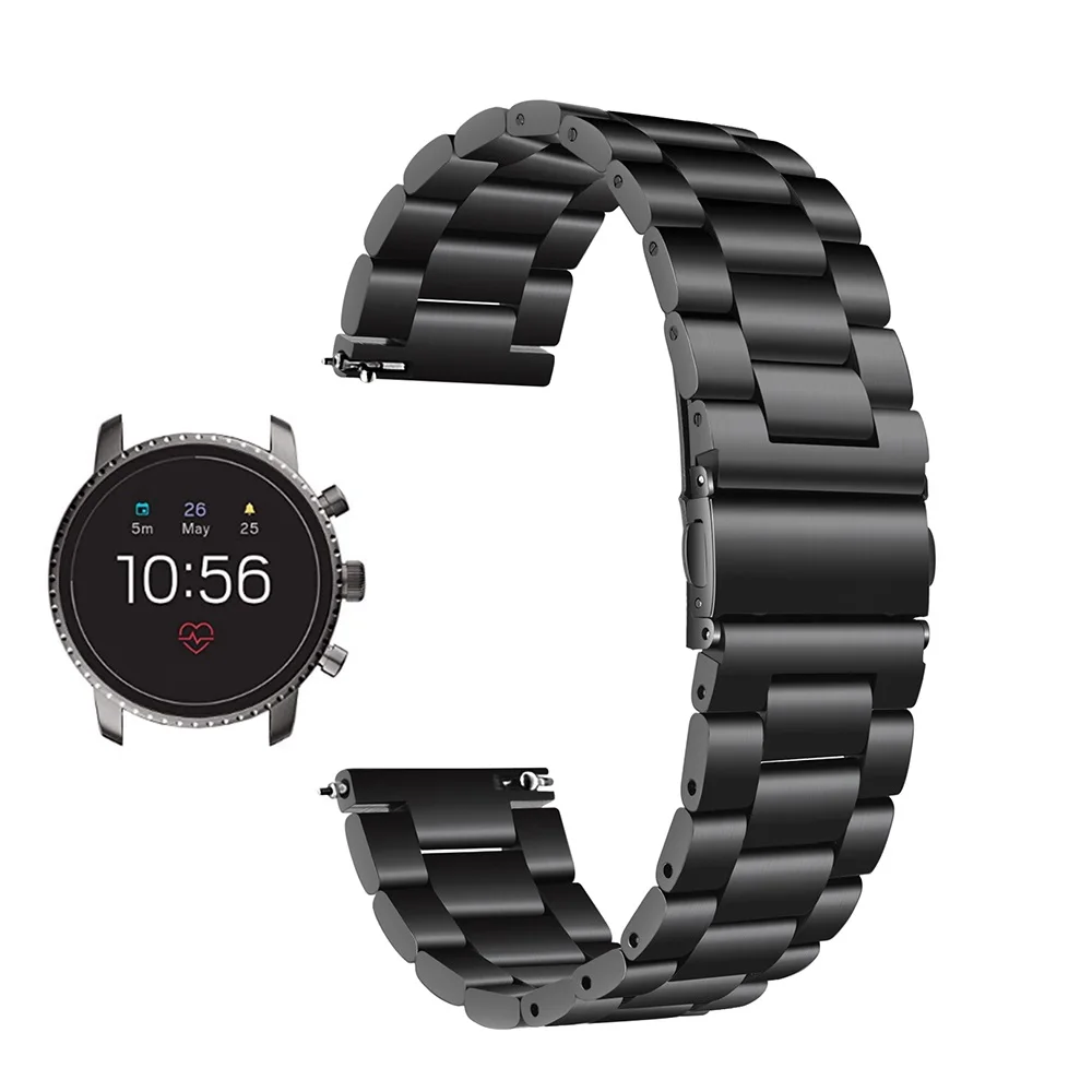 Ремешок из нержавеющей стали для часов Fossil Gen 4 Q Explorist HR / 3 Explorist/мужской спортивный