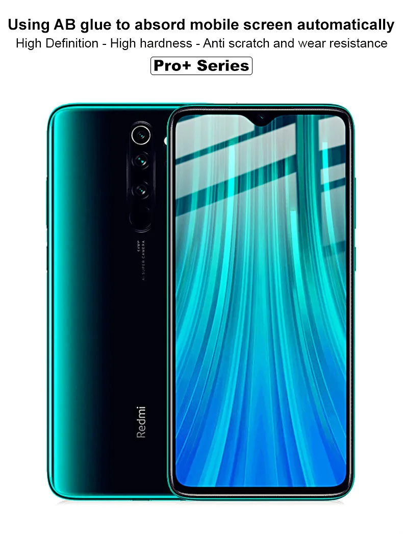 IMAK Для Xiaomi Redmi Note 8 Pro закаленное стекло Pro+ версия полное Goverage Защитное стекло для экрана для Xiaomi Redmi Note 8