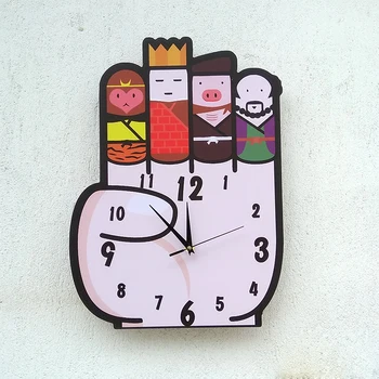

Hotel Bar KTV Creative Funny Cool Hanging Clock Pocket Watch Mute CHILDREN'S Room Cartoon zhuang shi zhong