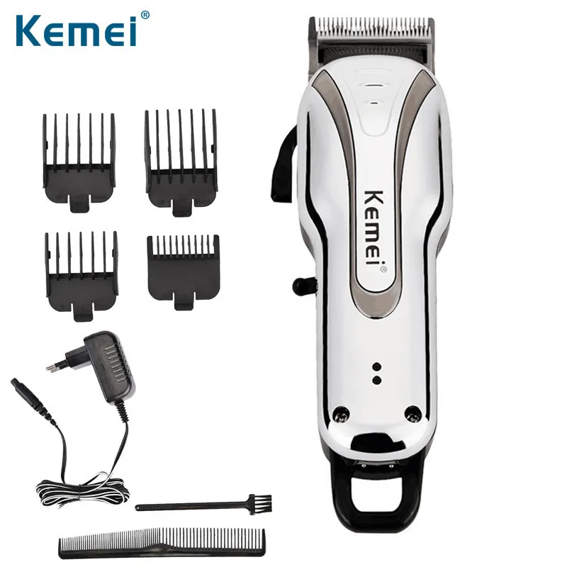 Kemei Haircut Machine Hair Clipper Professional Rechargeable Electric Trimmer for Men Noise Reduction Cutter Barber Shop | Бытовая