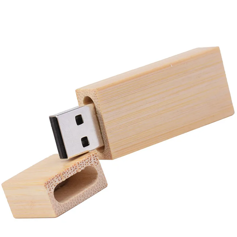 JASTER высокоскоростной USB 2,0 Пользовательский логотип деревянная флеш-карта usb флеш-накопитель Флешка 4 ГБ 8 ГБ 16 ГБ 32 ГБ U диск свадебный подарок - Цвет: Bamboo