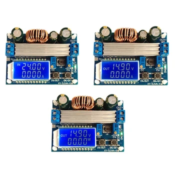 

3PCS 4A Buck-Boost Converter Module Adjustable Buck Boost Board with LCD Display