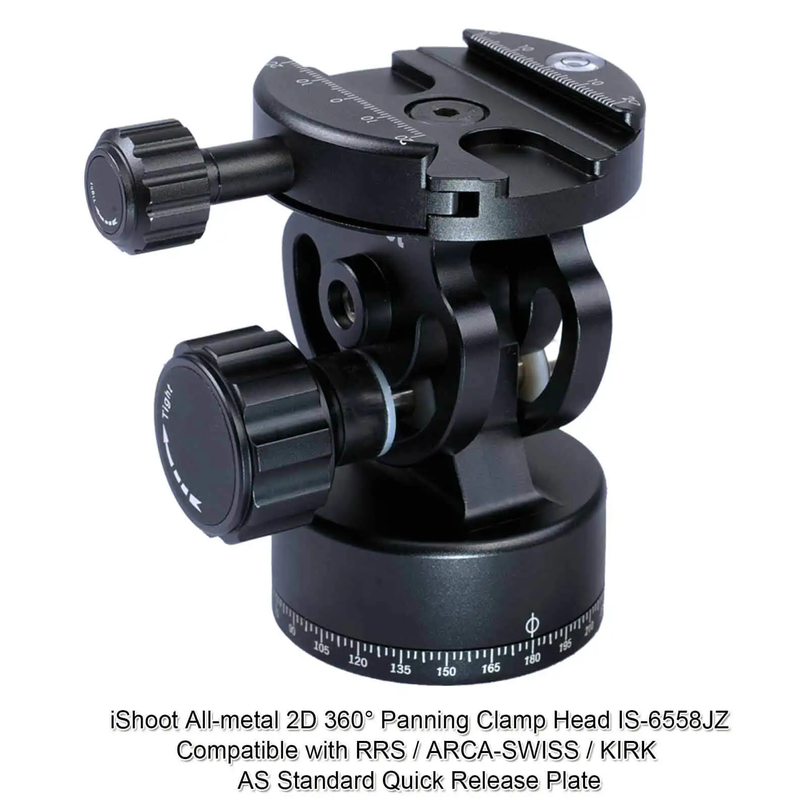Panoramic Panorama Panning Clamp for Camera Quick Release Plate Tripod Ball Head 