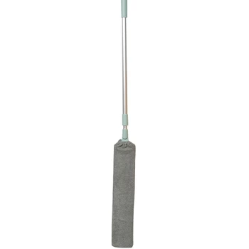 

Bedside Dust Brush Long Handle Mop Household Bed Bottom spaceClean Fur Hair ing Dusty ic Microfibre Duster Green
