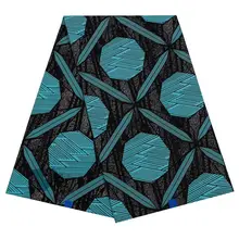 African Fabric African Veritable Ankara Wax Pure Cotton Blue Print Fabric For Party Dress