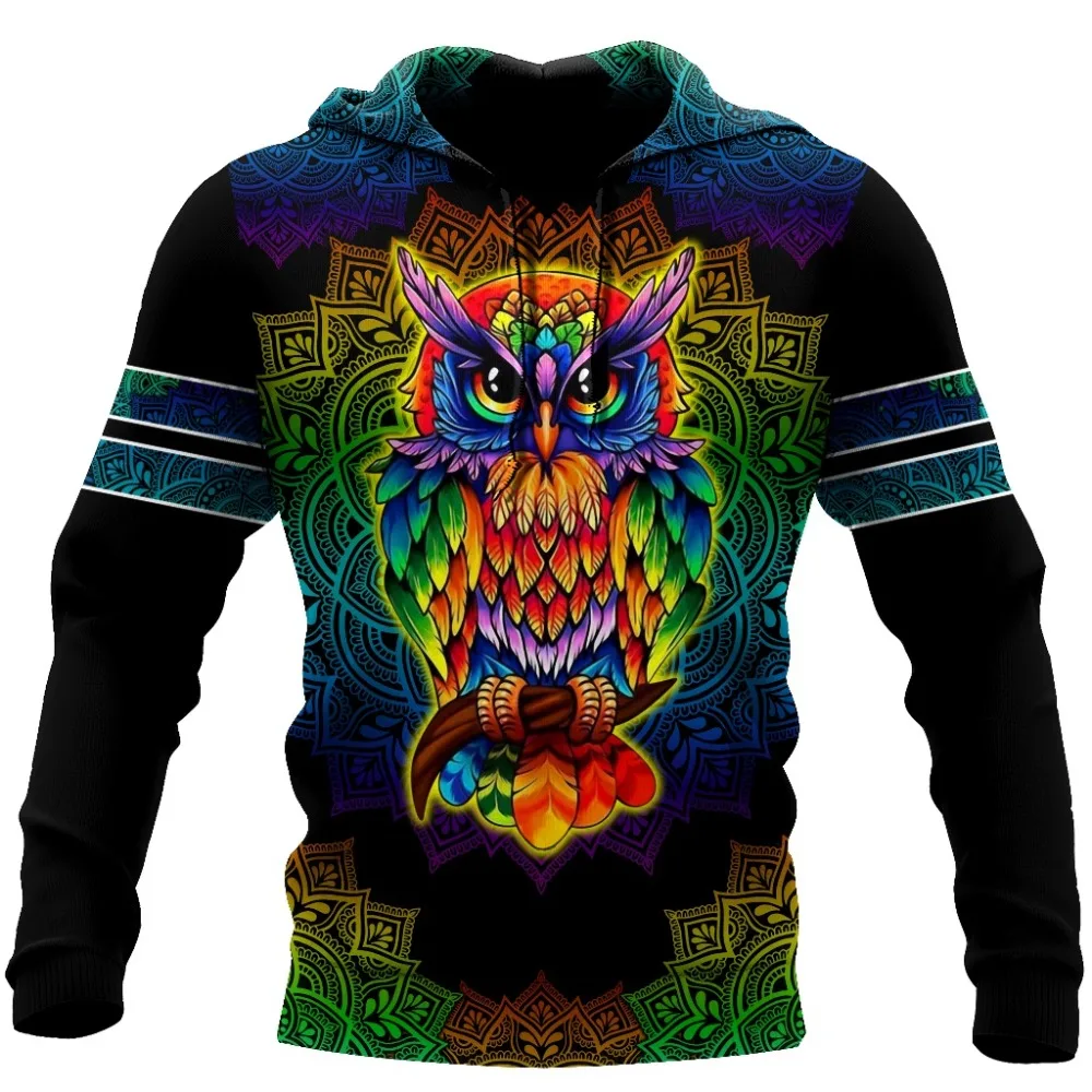 

Animal Owl Design 3D All Over Printed Men Hoodies Sweatshirt Unisex Streetwear Zip Pullover Casual Jacket