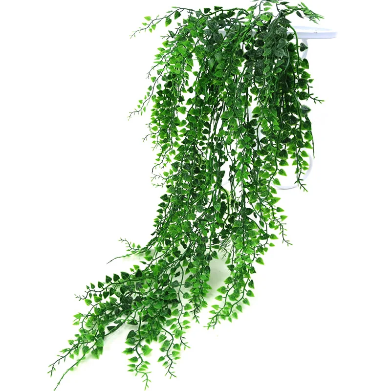 

82cm Green Artificial Plant Vines Wall Hanging Fake Leaves Plant Simulation Orchid Fake Flower Rattan for Home Garden Decoration