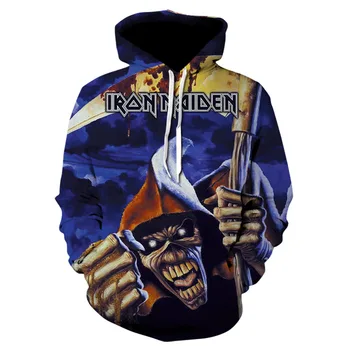 

3D hoodie men's sweatshirt 3D printed skull hoodie casual hoodie jumper fall long-sleeved thin street wear hip hop top