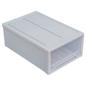 

Drawer Type Shoe Box Thickened Transparent Foldable Shoe Storage Box Save Space Plastic Organizers B88