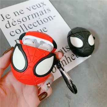 

For AirPod 1 2 Case Cute Cartoon Spiderman Soft Silicone Wireless Bluetooth Earphone Cases For Apple Airpods 2 Cover Funda