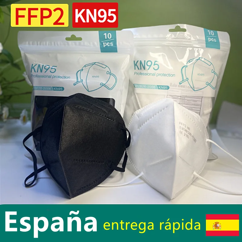 FFP2 маска черные маски для лица KN95 защитный фильтр рта FFP2mask ffp2reбираемый чехол Fpp2