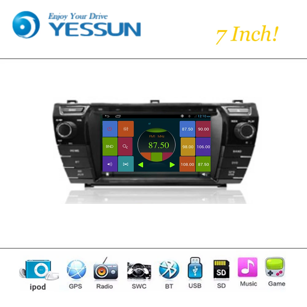 Автомобильный dvd плеер система Android Wince для Toyota Corolla 2014 2015 2016 автомагнитола стерео