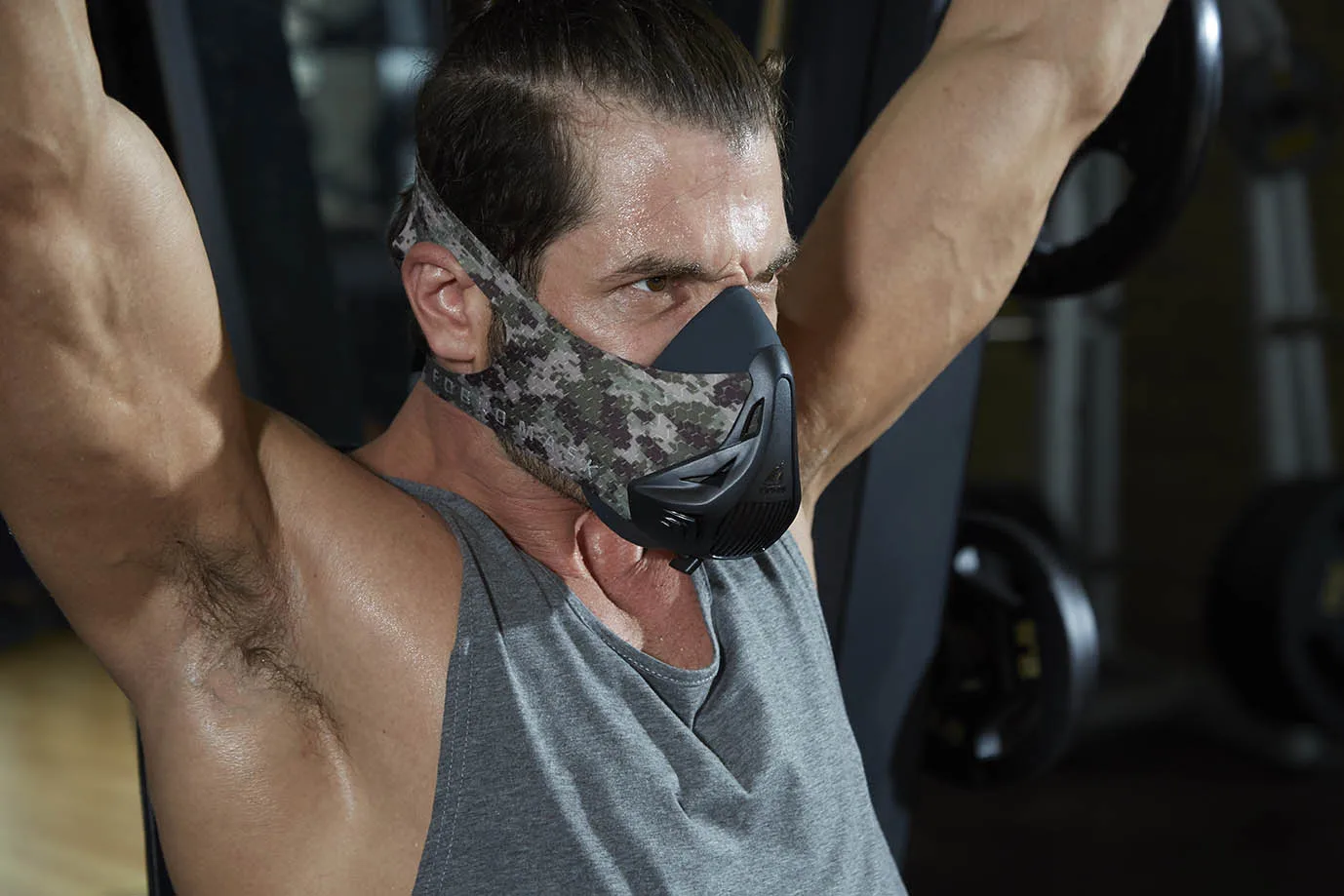 FDBRO Sports Running Mask Sports Mask Six-speed Training Oxygen Barrier Oxygen Resistance Elevation Cardio Endurance Mask