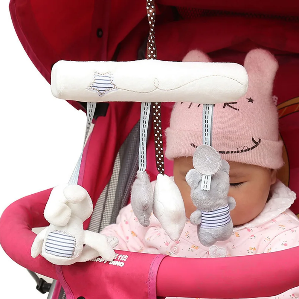 Аксессуары для коляски Детская кроватка плюшевая погремушка игрушки мягкие погремушки с кроликом погремушка подвесная для коляски кровать для новорожденных кулон в форме колокольчика