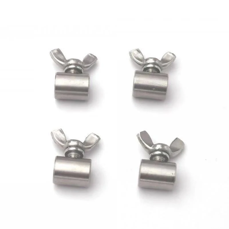 10pcs Handscrew Clamp Wire Rope Fasteners Butterfly Buckle 304 stainless steel for 2-8mm Steel Wire