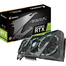 Видеокарта Gigabyte AORUS nVidia GeForce RTX 2080 Ti 1695MHz 11264MB 14000MHz 352 bit RTL [GV-N208TAORUS-11GC]