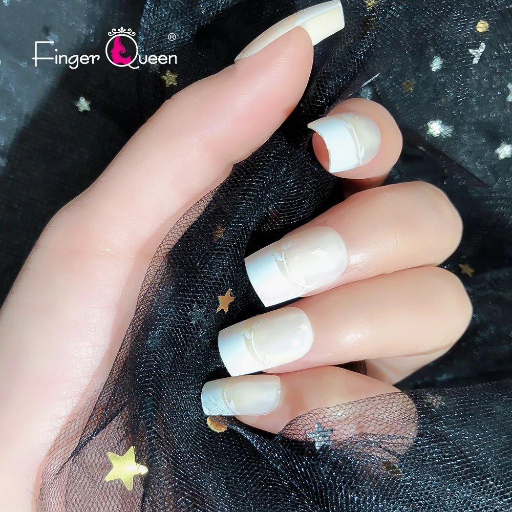 

24Pcs/Box False Nails For Manicure Fake Nails With Designs Set Full Crown Form Styling Accessories Flash Floral nails