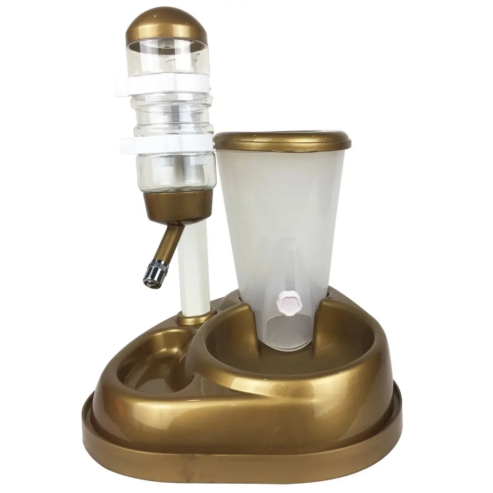

Multifunctional Feeder Pet Cat Dog Water Drinker Food Feeder Dish Liftable Water Bottle Automatic Drinker With Storage Bucket
