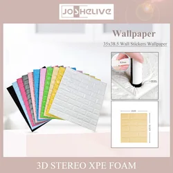 1PC DIY 3D Wall Stickers Imitation Brick Bedroom Decoration Waterproof Self Adhesive Wallpaper For Living Room Kitchen Wholesale