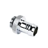 Host Fitting 3/8'', G1/4 Thread for ID 9-10mm Soft Tube, Water Pipe Connector Black or Silver, 1 Piece ► Photo 3/5