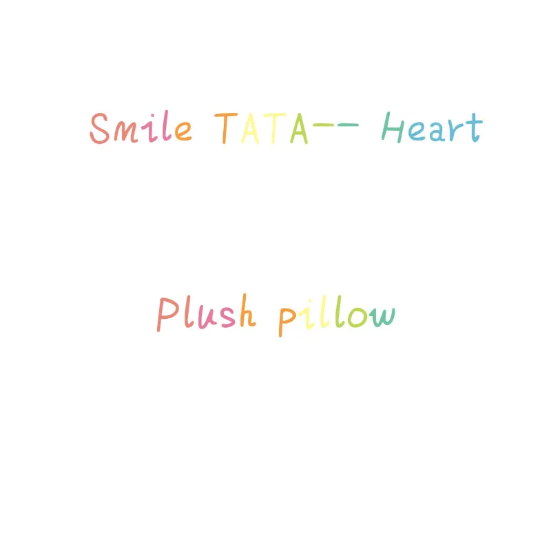 Smile TATA-- Heart 35 см оригинальные Kpop Bangtan мальчики плюшевые игрушки мягкие подушки валик кролик/щенок/Сердце/Коала/овца/лошадь/инопланетянин/печенье кукла подушка - Цвет: Smile TATA-- Heart