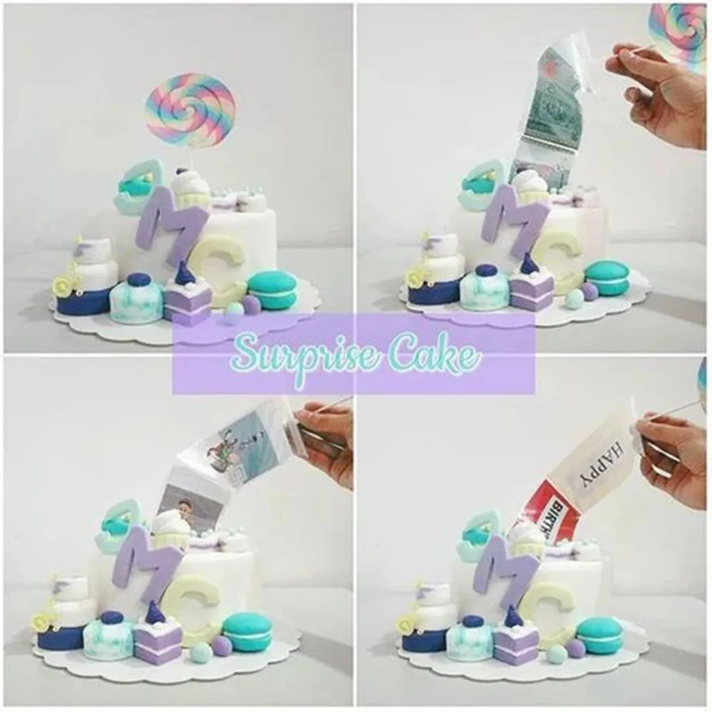 Creative Cake ATM Happy Birthday Cake Topper Money Box Funny Cake ATM Happy Birthday Birthday holiday party cake money box 920
