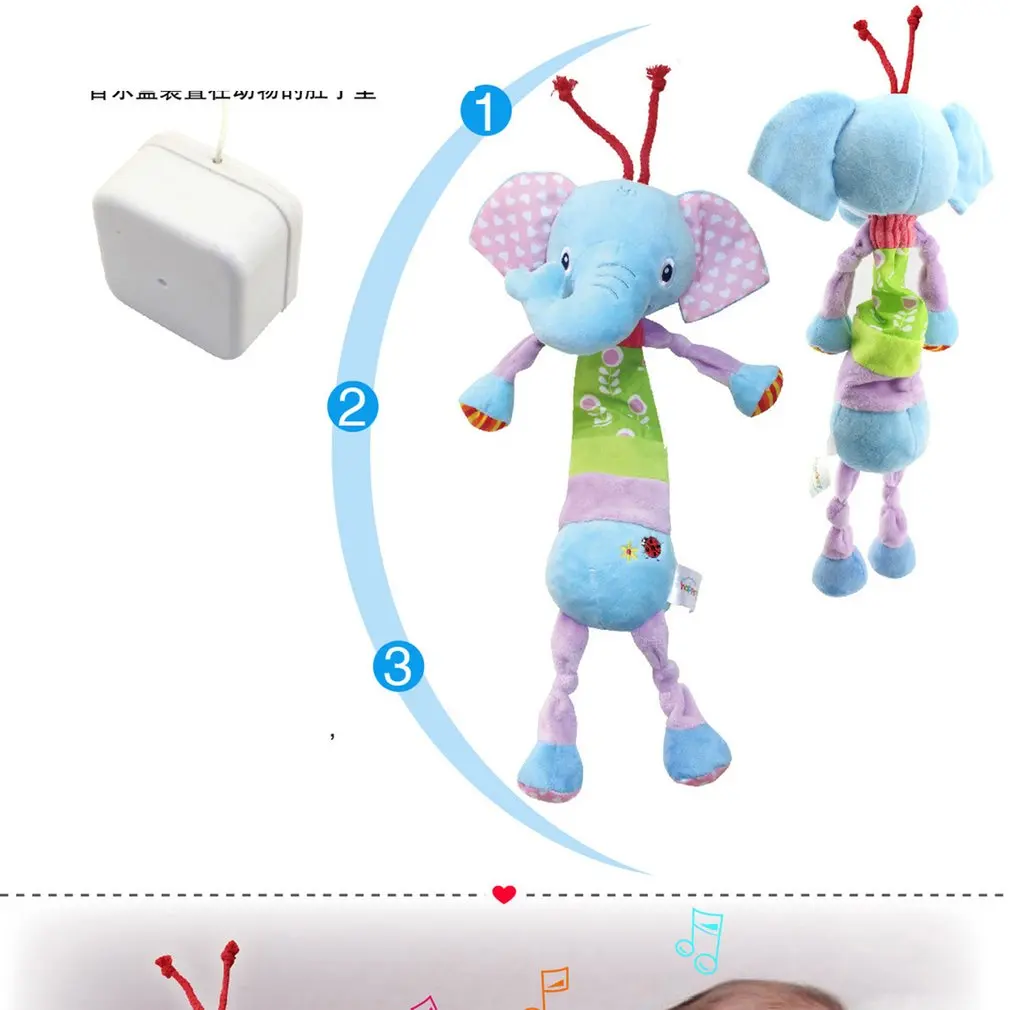 10 styles Baby Toys 0-12 Months Cartoon Infant Toys Mobile Baby Plush Toy Bed Wind Chimes Rattles Bell Crib Bed Hanging Toys
