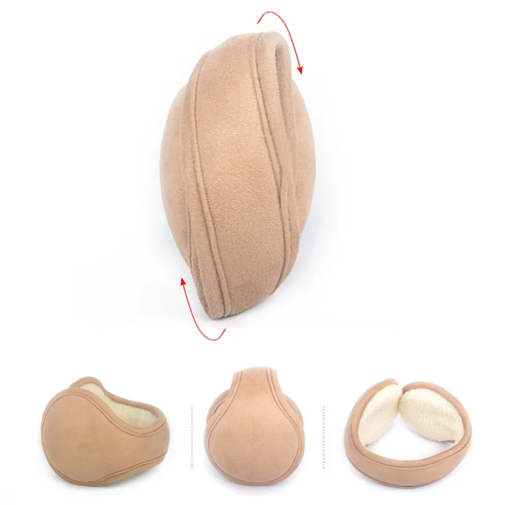 Ear Muffs Winter Ear Warmer Foldable Earmuffs Cover Mens Womens Behind the Head Band  orejeras de invierno (2)